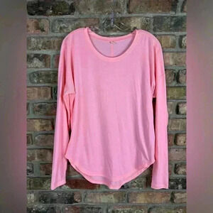 Lucy Tech Ladies Small Super Soft Pink Long Sleeve Activewear Top Yoga Running